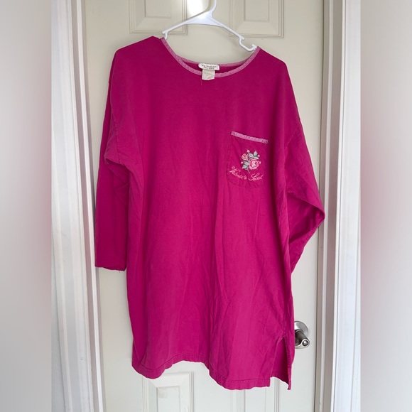 Vintage Victoria’s Secret M/L Gold Label Nightgown Stitched Shirt - Picture 1 of 6